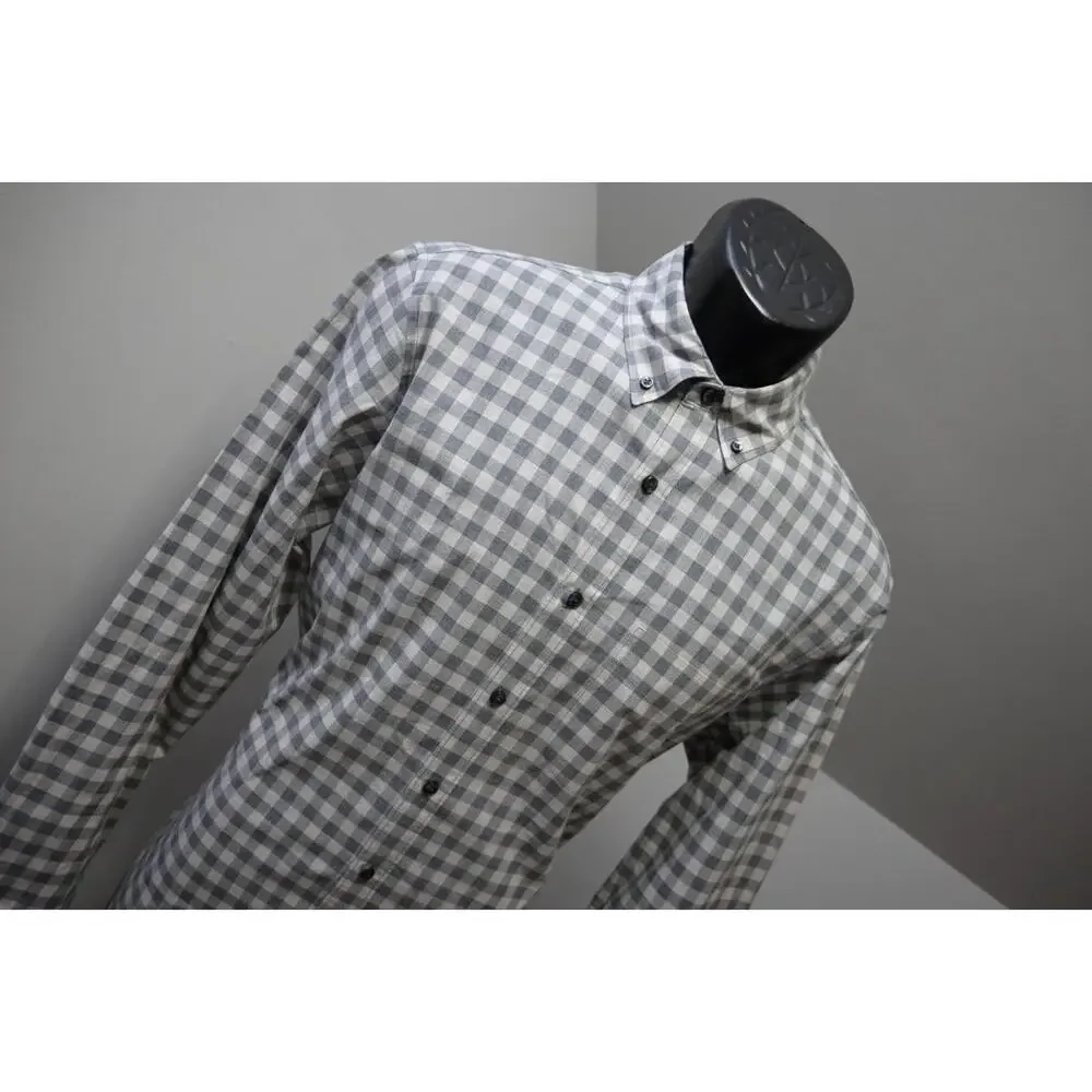 J Crew Slim‎ Fit Dress Shirt Plaid Casual Long Sleeve Button Up Mens Sz Medium